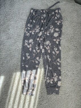 Z Supply Floral Knit Jogger Lounge Pants Womens Size Medium